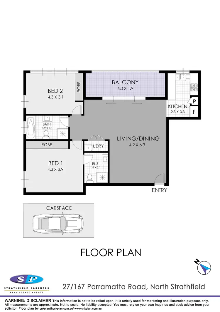 Floorplan of Homely apartment listing, 27/167 Parramatta Road, North Strathfield NSW 2137