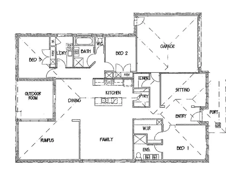 Floorplan of Homely house listing, 521 Saltbush Street, Jackass Flat VIC 3556