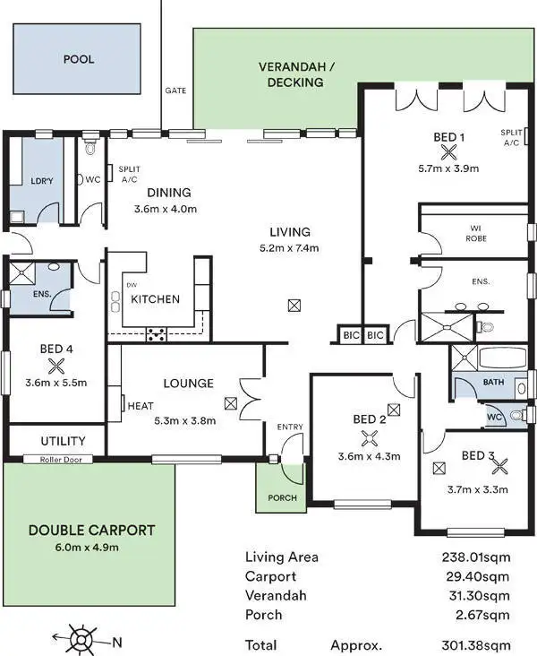 Floorplan of Homely house listing, 8 Wilga Avenue, Kensington Gardens SA 5068