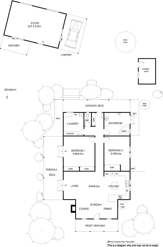 Floorplan of Homely house listing, 6 Phoenix Street, Maldon VIC 3463