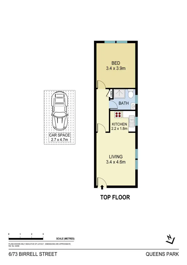 Floorplan of Homely apartment listing, 6/73 Birrell Street, Queens Park NSW 2022