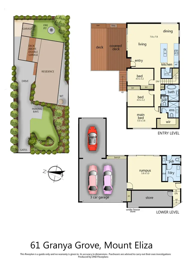 Floorplan of Homely house listing, 61 Granya Grove, Mount Eliza VIC 3930