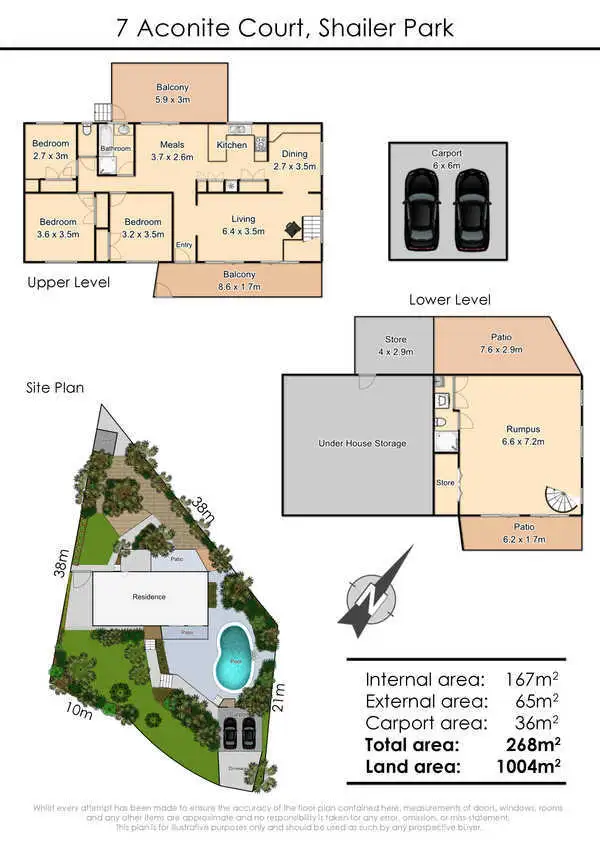 Floorplan of Homely house listing, 7 Aconite Court, Shailer Park QLD 4128