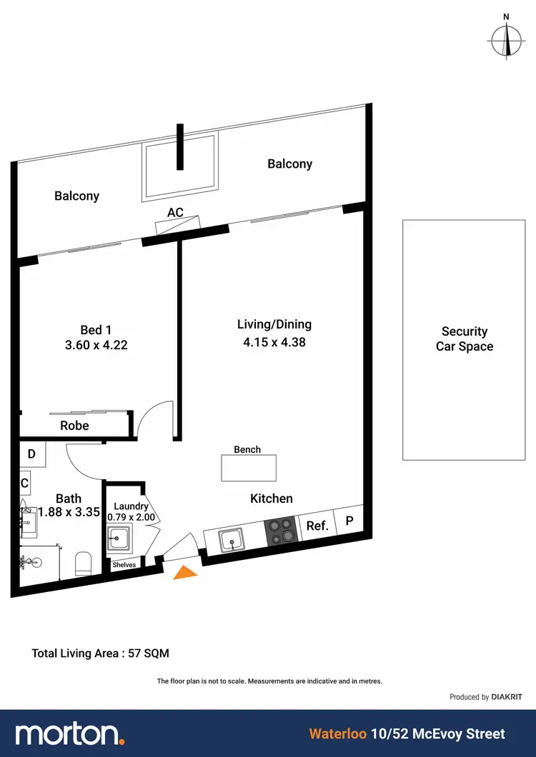 Floorplan of Homely apartment listing, 10/52 McEvoy Street, Waterloo NSW 2017