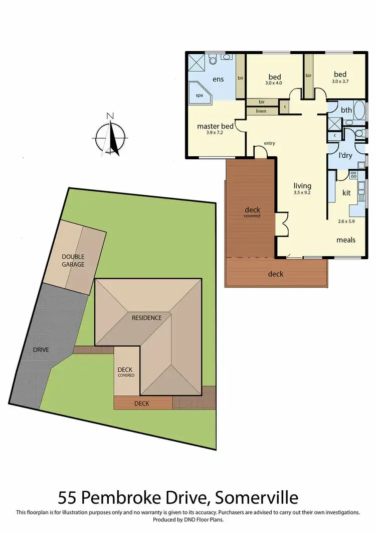Floorplan of Homely house listing, 55 Pembroke Drive, Somerville VIC 3912