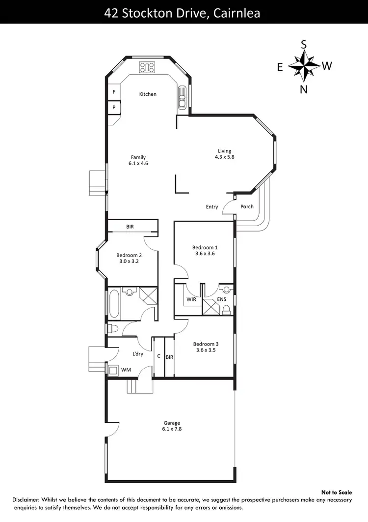 Floorplan of Homely house listing, 42 Stockton Drive, Cairnlea VIC 3023