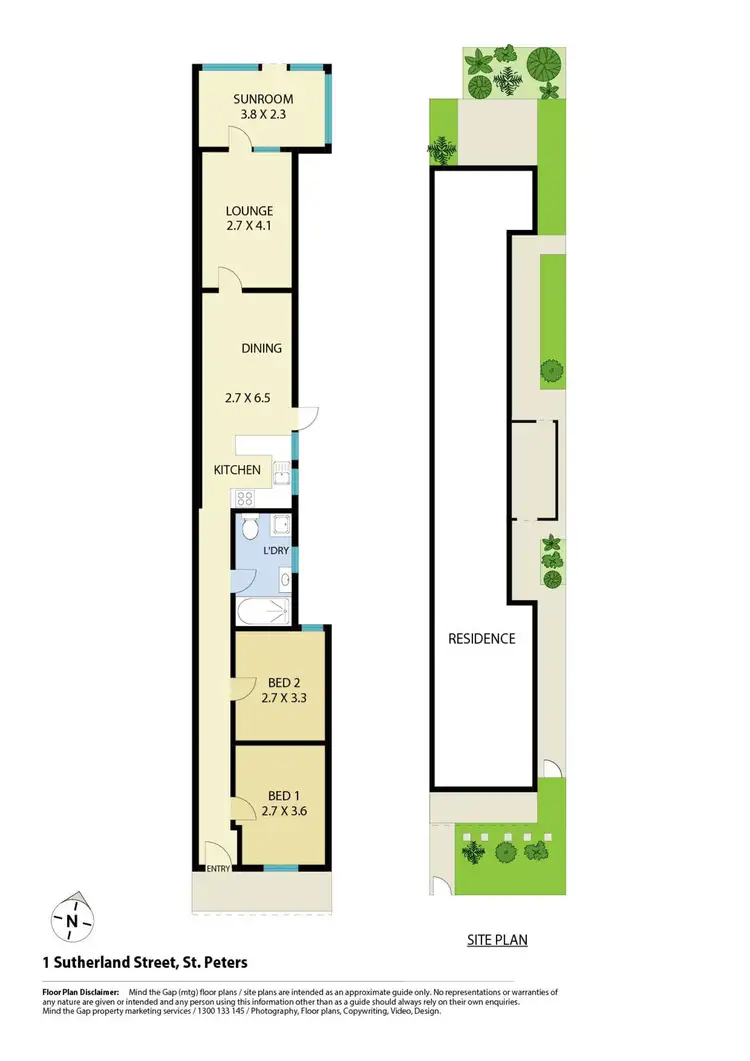 Floorplan of Homely house listing, 1 Sutherland Street, St Peters NSW 2044