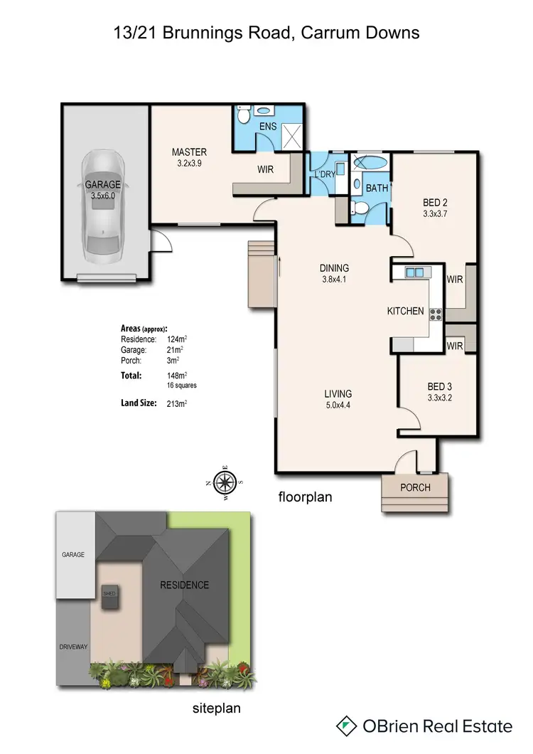 Floorplan of Homely unit listing, 13/21 Brunnings Road, Carrum Downs VIC 3201