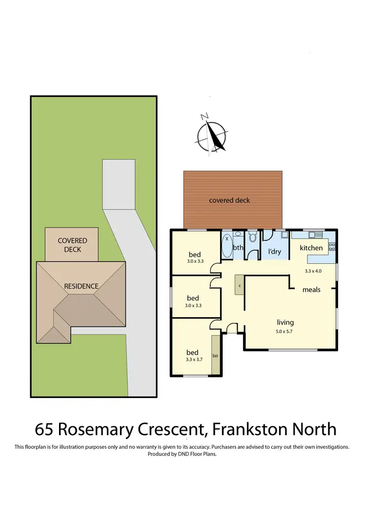Floorplan of Homely house listing, 65 Rosemary Crescent, Frankston North VIC 3200