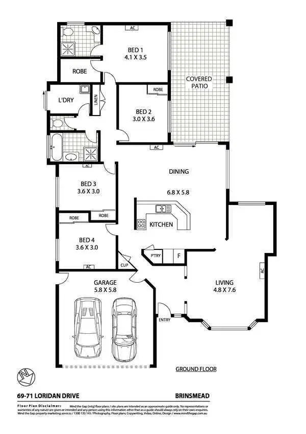 Floorplan of Homely house listing, 69 Loridan Drive, Brinsmead QLD 4870