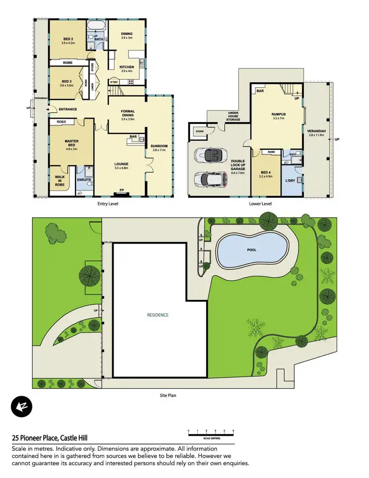 Floorplan of Homely house listing, 25 Pioneer Place, Castle Hill NSW 2154