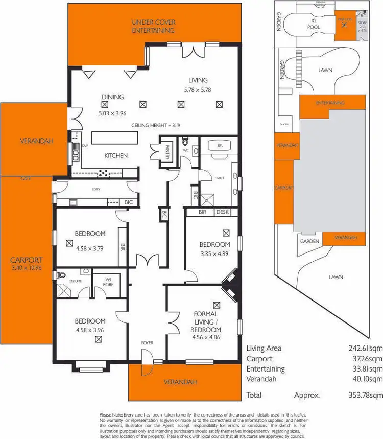 Floorplan of Homely house listing, 13 Addison Road, Black Forest SA 5035