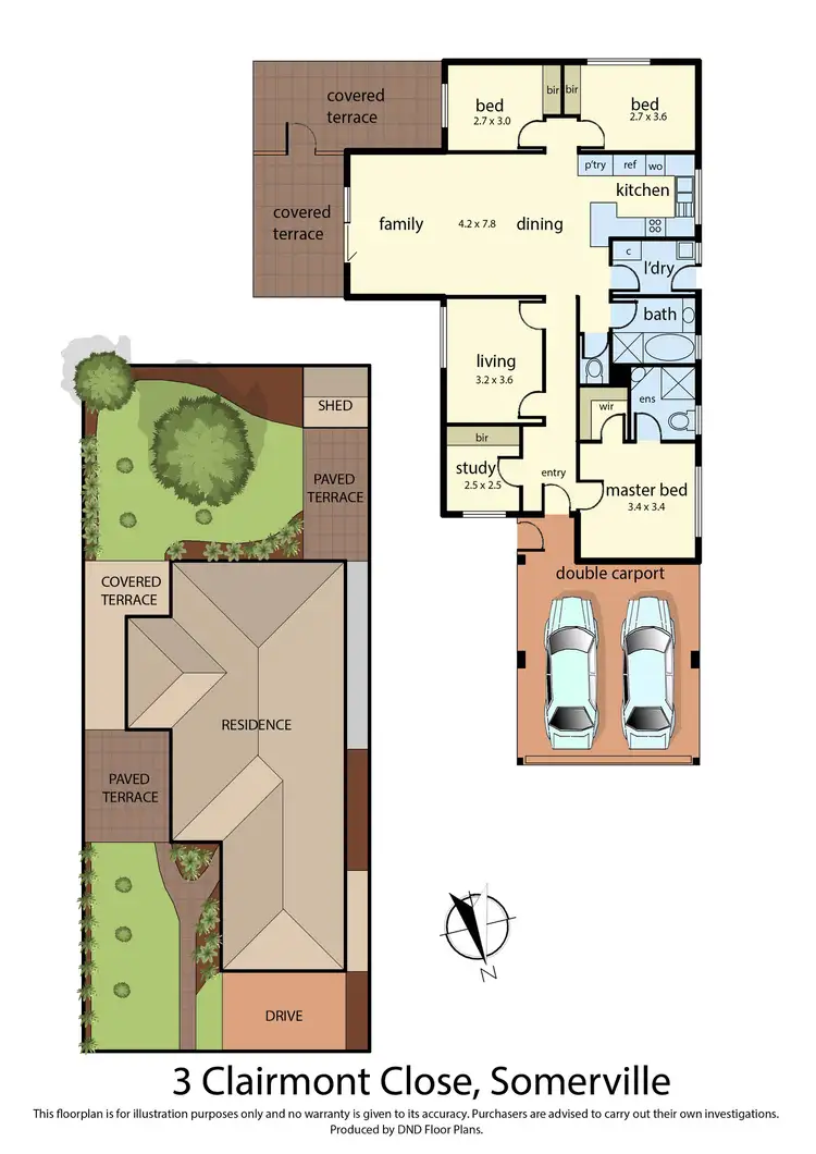 Floorplan of Homely house listing, 3 Clairmont Close, Somerville VIC 3912