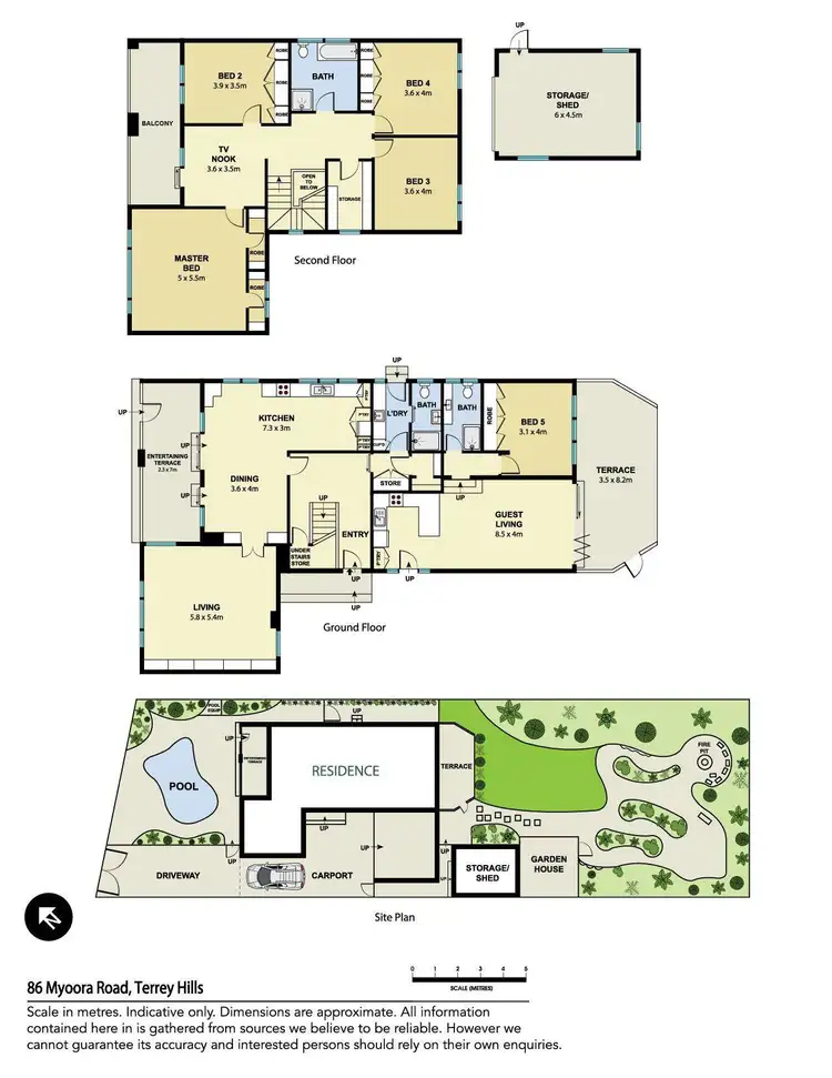 Floorplan of Homely house listing, 86 Myoora Road, Terrey Hills NSW 2084