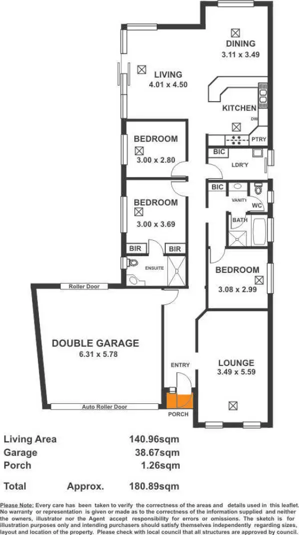 Floorplan of Homely house listing, 33 Edwin Avenue, Tranmere SA 5073