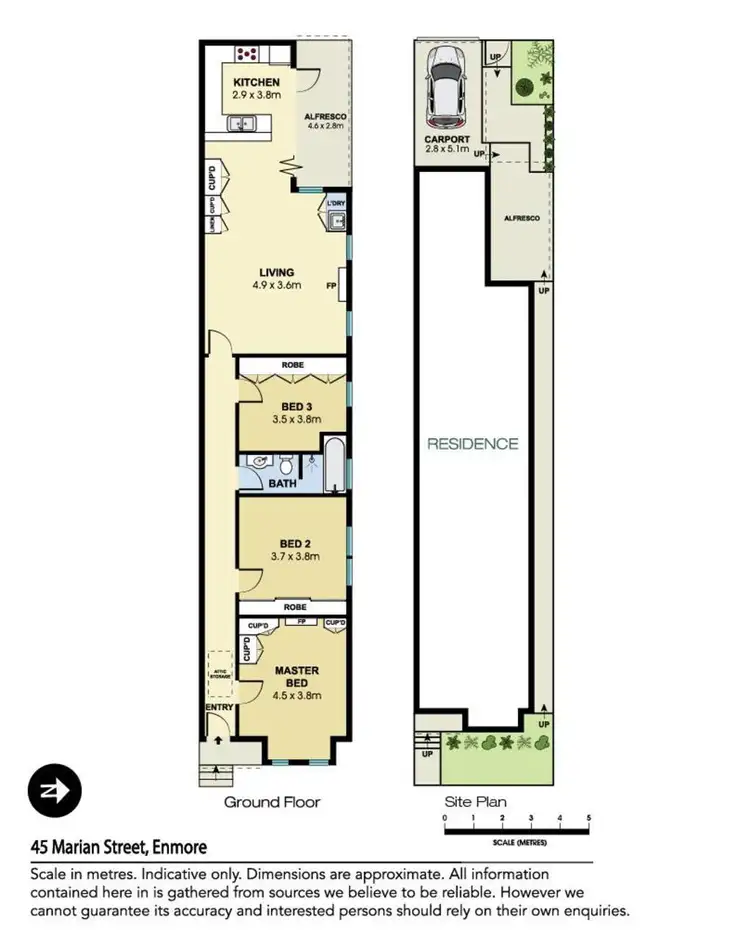 Floorplan of Homely house listing, 45 Marian Street, Enmore NSW 2042