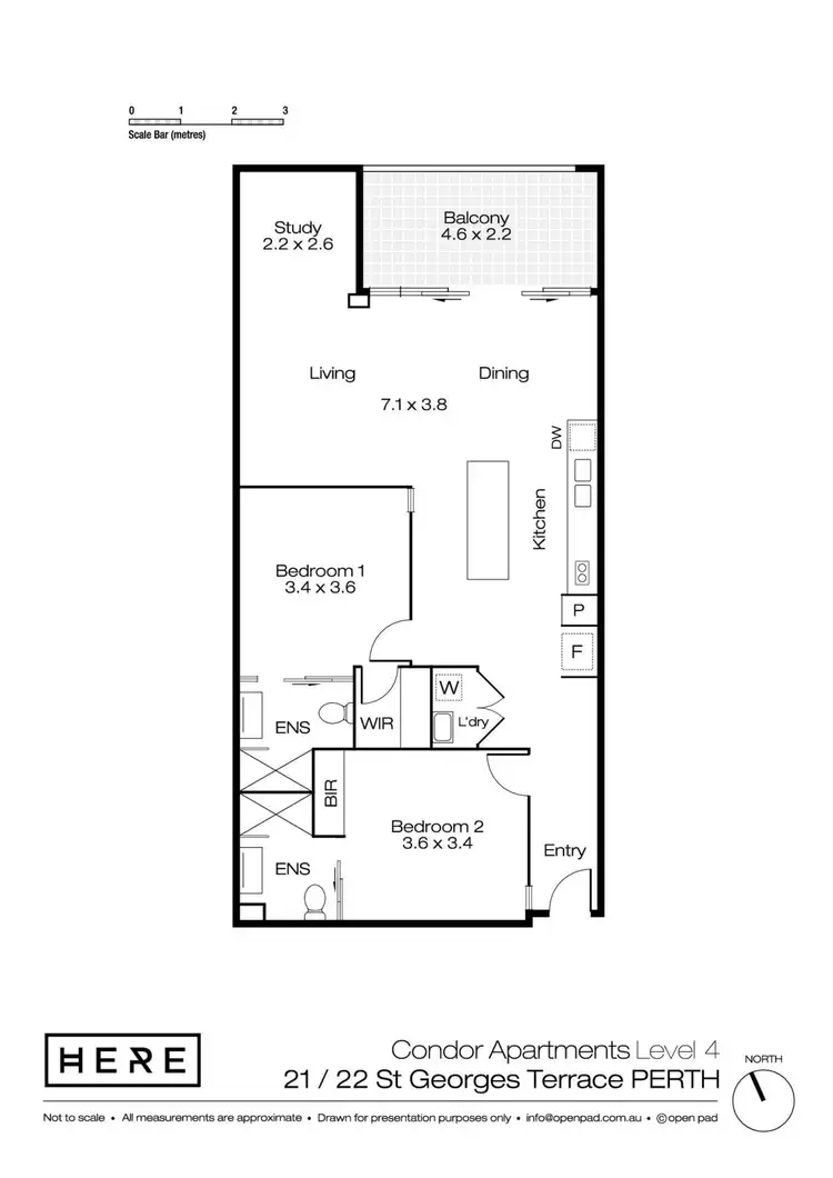 Floorplan of Homely apartment listing, 21/22 St Georges Terrace, Perth WA 6000
