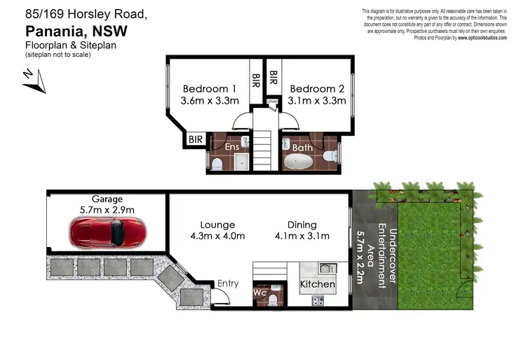 Floorplan of Homely townhouse listing, 85/169 Horsley Road, Panania NSW 2213