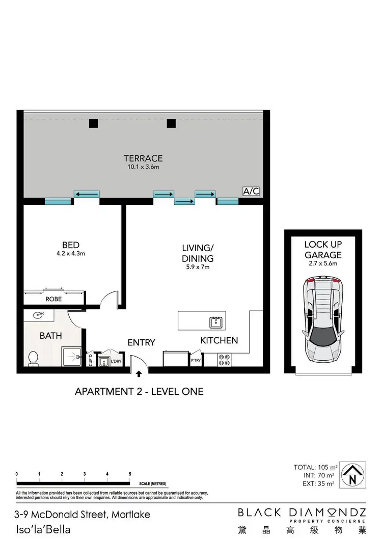 Floorplan of Homely apartment listing, 3/3-9 McDonald Street, Mortlake NSW 2137