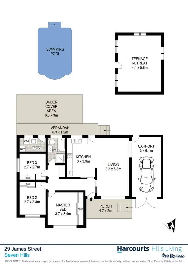 Floorplan of Homely house listing, 29 James Street, Seven Hills NSW 2147