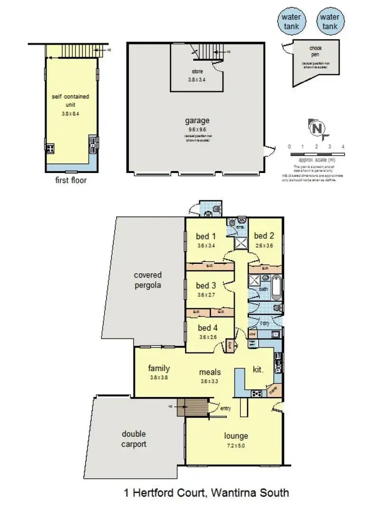 Floorplan of Homely house listing, 1 Hertford Court, Wantirna South VIC 3152