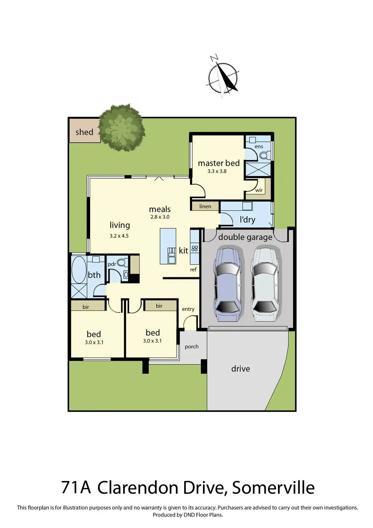 Floorplan of Homely house listing, 71A Clarendon Drive, Somerville VIC 3912