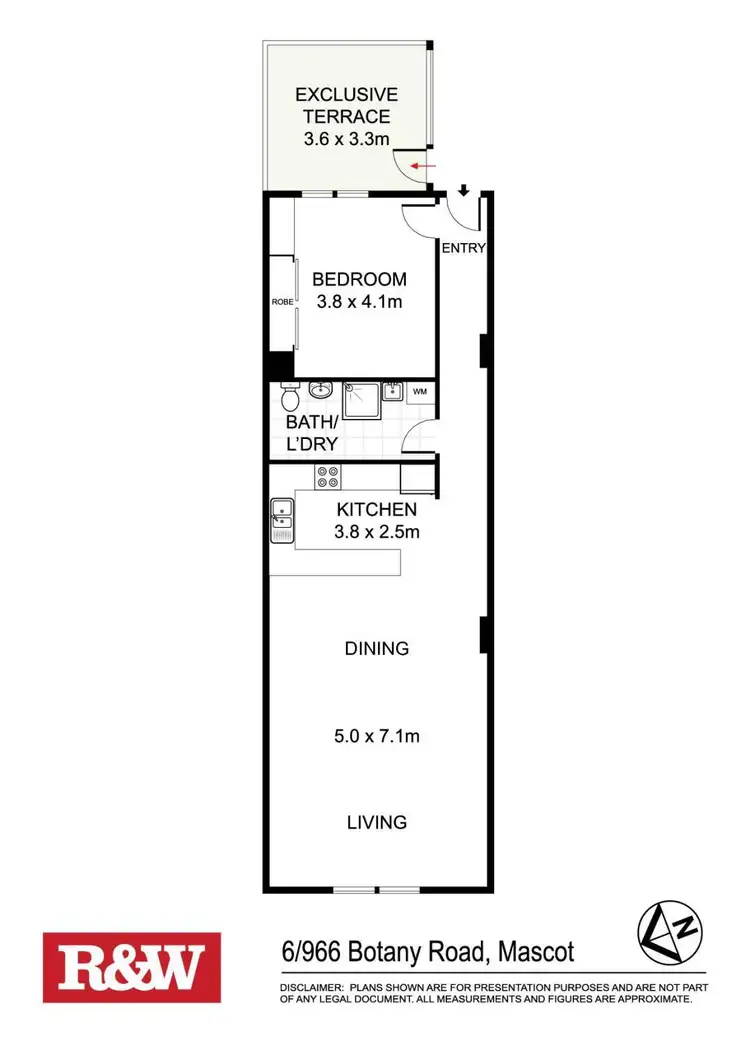 Floorplan of Homely apartment listing, 6/966 Botany Road, Mascot NSW 2020