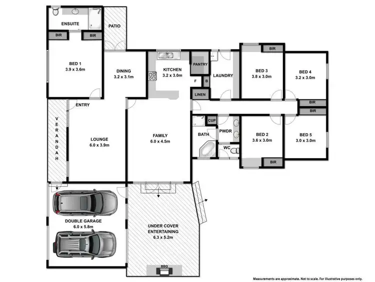 Floorplan of Homely house listing, 6 Wilca Way, Wodonga VIC 3690