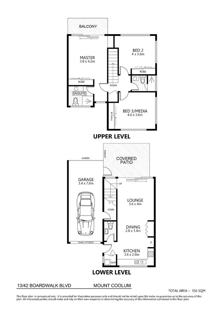 Floorplan of Homely unit listing, 13/42 Boardwalk Boulevard, Mount Coolum QLD 4573