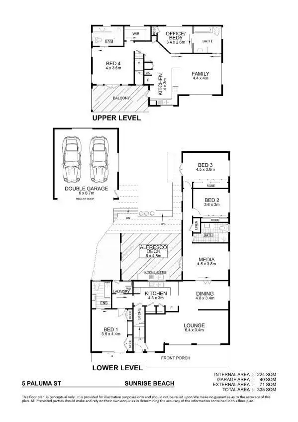 Floorplan of Homely house listing, 5 Paluma Street, Sunrise Beach QLD 4567