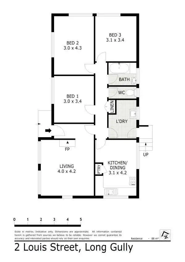 Floorplan of Homely house listing, 2 Louis Street, Long Gully VIC 3550