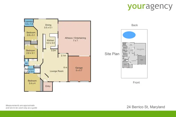Floorplan of Homely house listing, 24 Berrico Street, Maryland NSW 2287