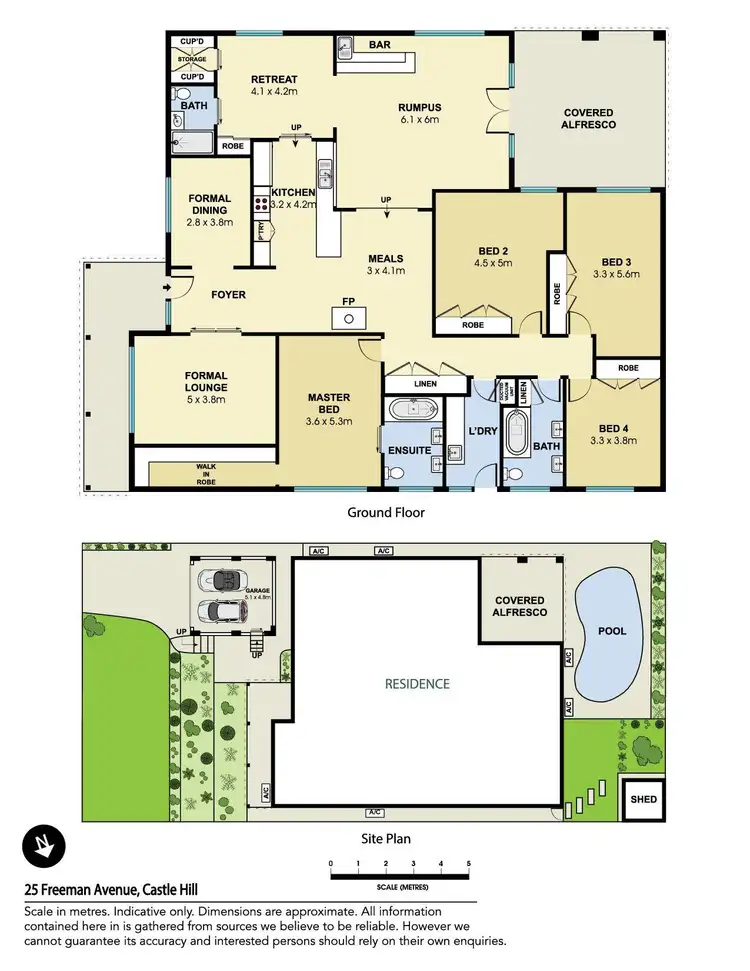 Floorplan of Homely house listing, 25 Freeman Avenue, Castle Hill NSW 2154
