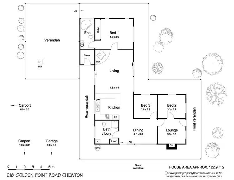 Floorplan of Homely house listing, 218 Golden Point Road, Chewton VIC 3451