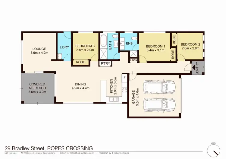 Floorplan of Homely house listing, 29 Bradley Street, Ropes Crossing NSW 2760