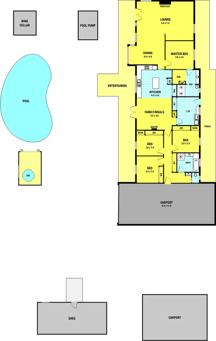 Floorplan of Homely rural property listing, 127 Bungower Road, Somerville VIC 3912
