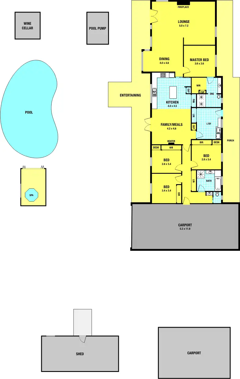 Floorplan of Homely rural property listing, 127 Bungower Road, Somerville VIC 3912