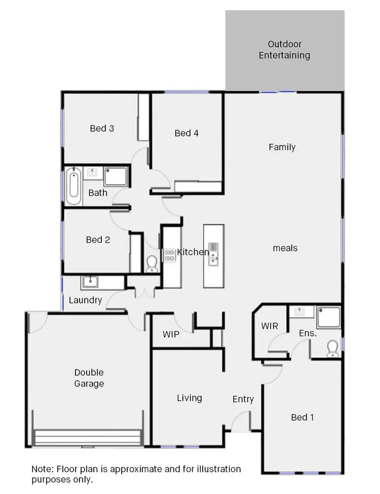 Floorplan of Homely house listing, 10 Casuarina Way, Buronga NSW 2739