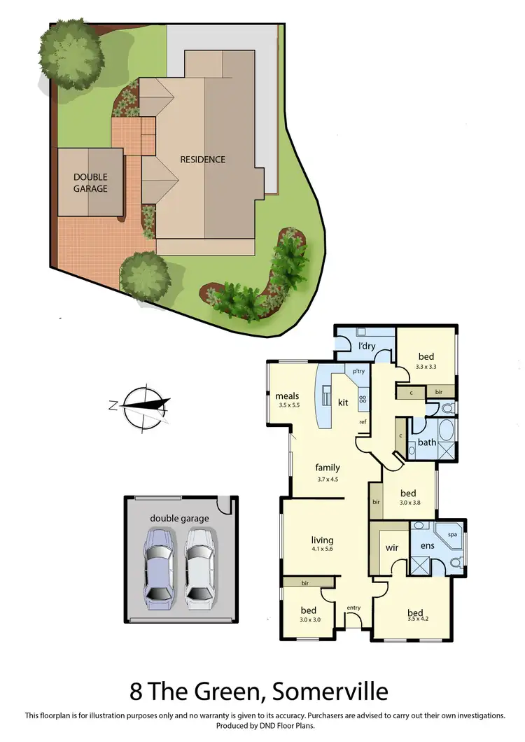 Floorplan of Homely house listing, 8 The Green, Somerville VIC 3912