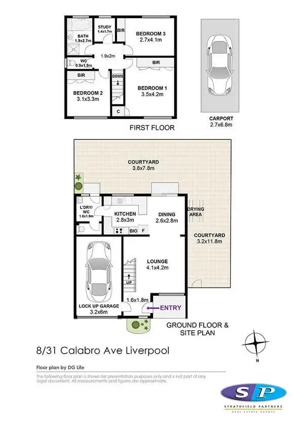 Floorplan of Homely townhouse listing, 31 Calabro Avenue, Lurnea NSW 2170