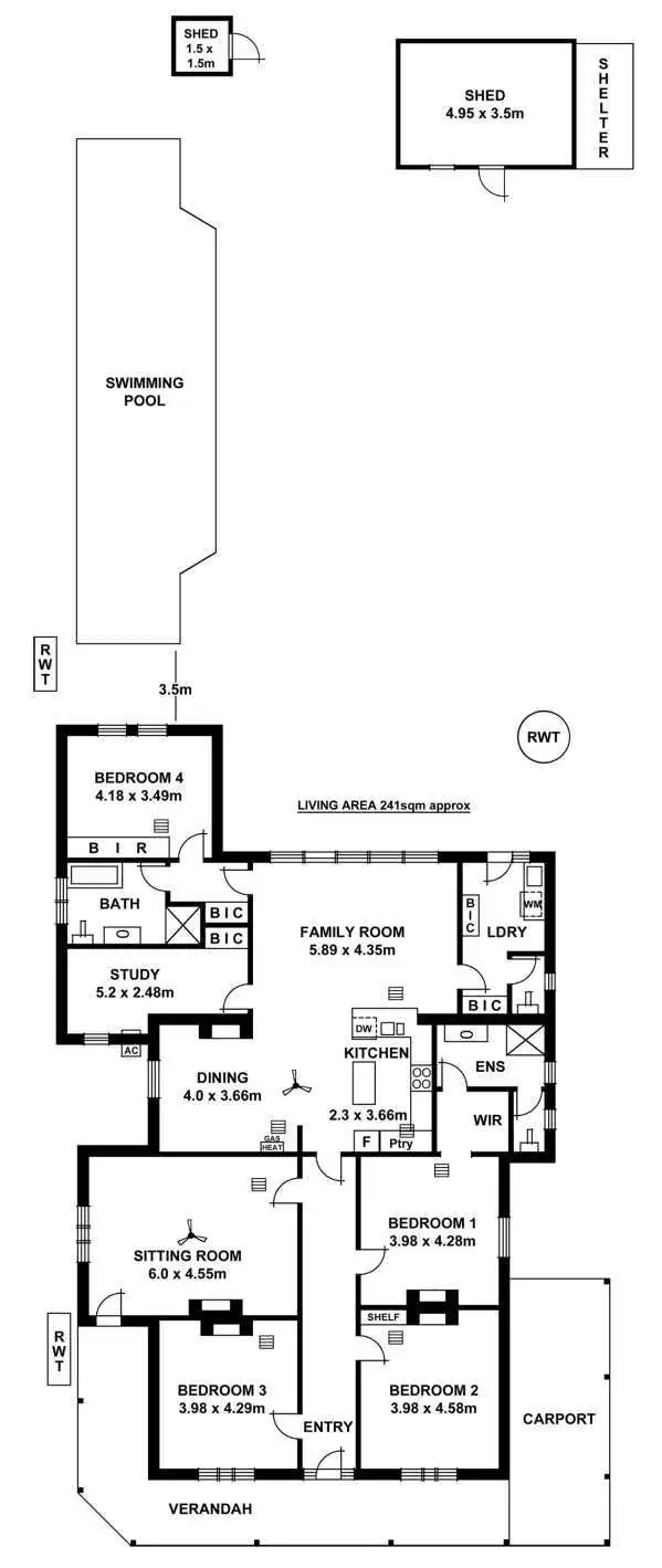 Floorplan of Homely house listing, 9 Seafield Avenue, Kingswood SA 5062