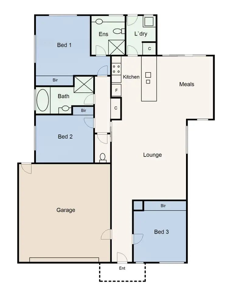 Floorplan of Homely house listing, 91 McNulty Drive, Wendouree VIC 3355
