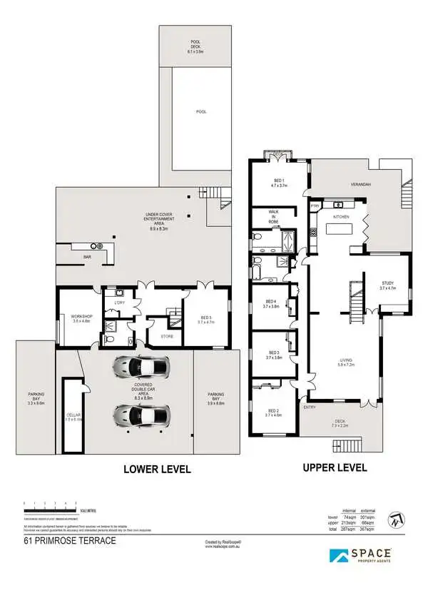 Floorplan of Homely house listing, 61 Primrose Terrace, Red Hill QLD 4059