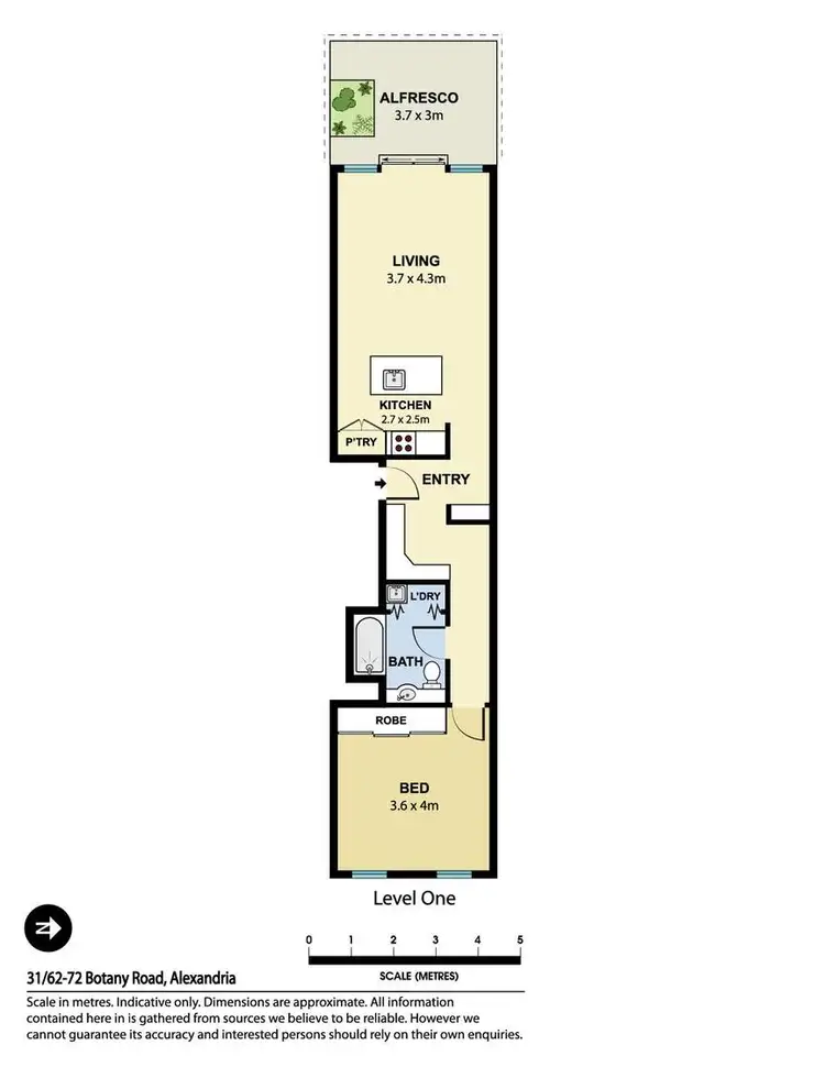 Floorplan of Homely apartment listing, 31/62-72 Botany Road, Alexandria NSW 2015