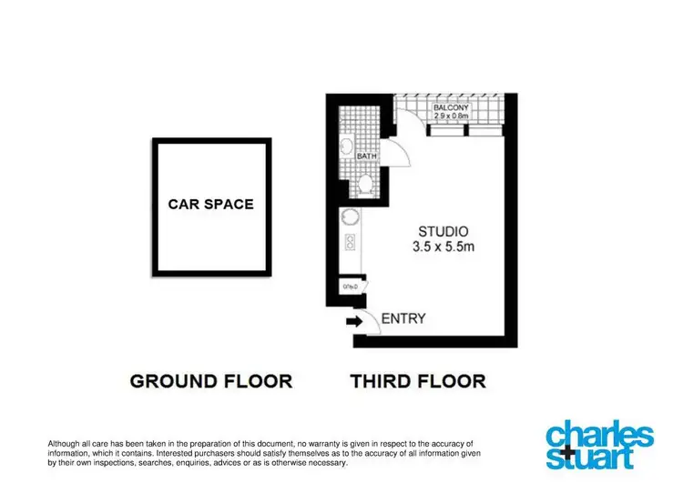 Floorplan of Homely studio listing, 87/51 Hereford Street, Glebe NSW 2037