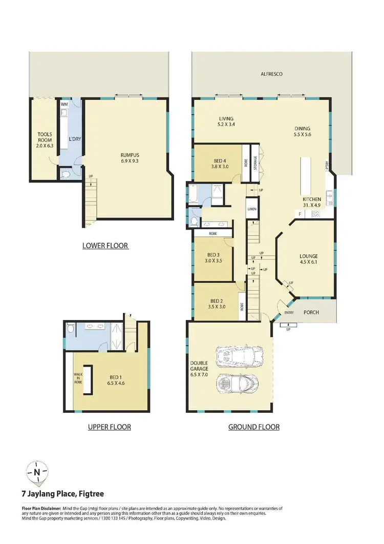 Floorplan of Homely house listing, 7 Jaylang Place, Figtree NSW 2525