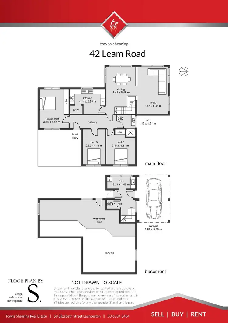 Floorplan of Homely house listing, 42 Leam Road, Hillwood TAS 7252
