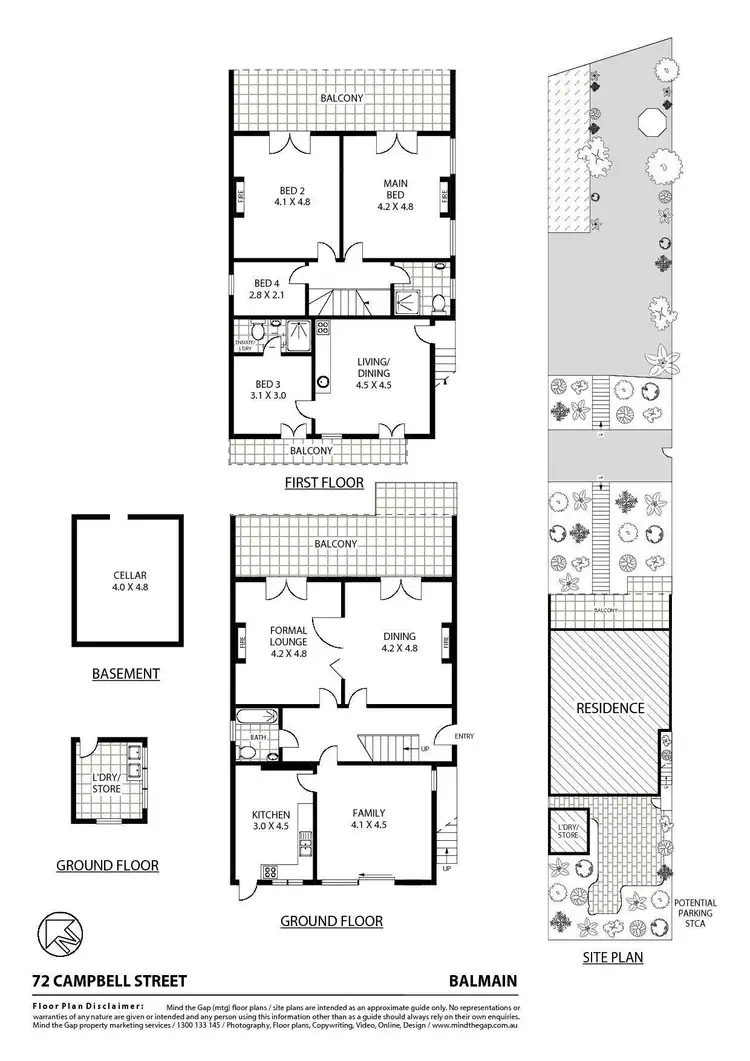 Floorplan of Homely house listing, 72 Campbell Street, Balmain NSW 2041