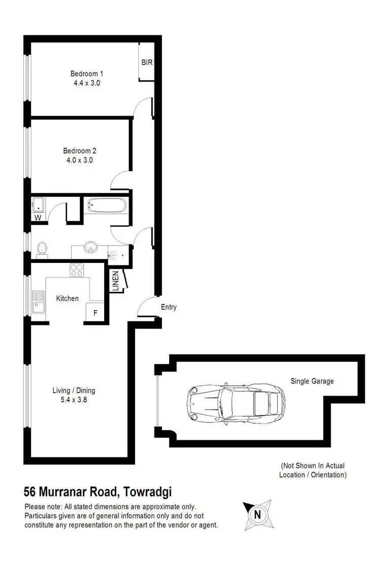 Floorplan of Homely unit listing, 5/6 Murranar Road, Towradgi NSW 2518