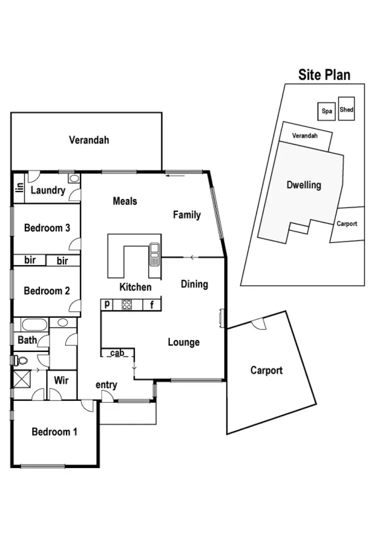Floorplan of Homely house listing, 93 The Fairway, Kingsbury VIC 3083
